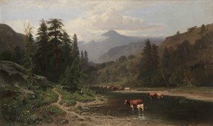 Hegyi táj marhákkal, 1879